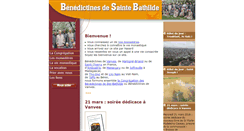 Desktop Screenshot of benedictines-ste-bathilde.fr